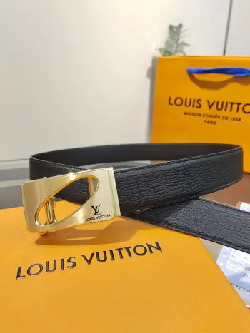 35mm width men s automatic leather belt, automatic smooth buckle belt Replica Louis Vuitton Mens Belts