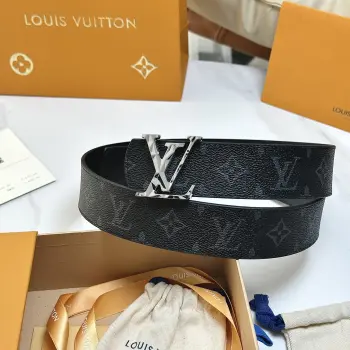40mm wide reversible men s leather belt Replica Louis Vuitton Mens Belts