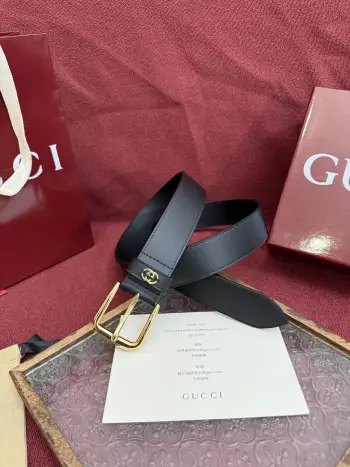 673921 AP0N 4099 Men s Business Cowhide Leather Belt 35MM Replica Gucci Mens Belts