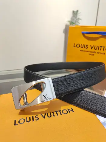 35mm width men s automatic leather belt, automatic smooth buckle belt Replica Louis Vuitton Mens Belts