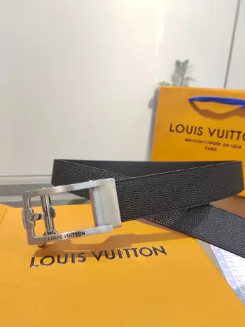 35mm width men s automatic leather belt, automatic smooth buckle belt Replica Louis Vuitton Mens Belts