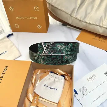 40mm wide reversible men s leather belt Replica Louis Vuitton Mens Belts