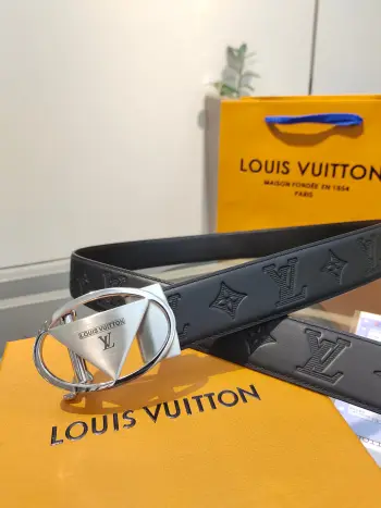35mm Width Men s Automatic Leather Belt, Automatic Smooth Buckle Waist Belt Replica Louis Vuitton Mens Belts