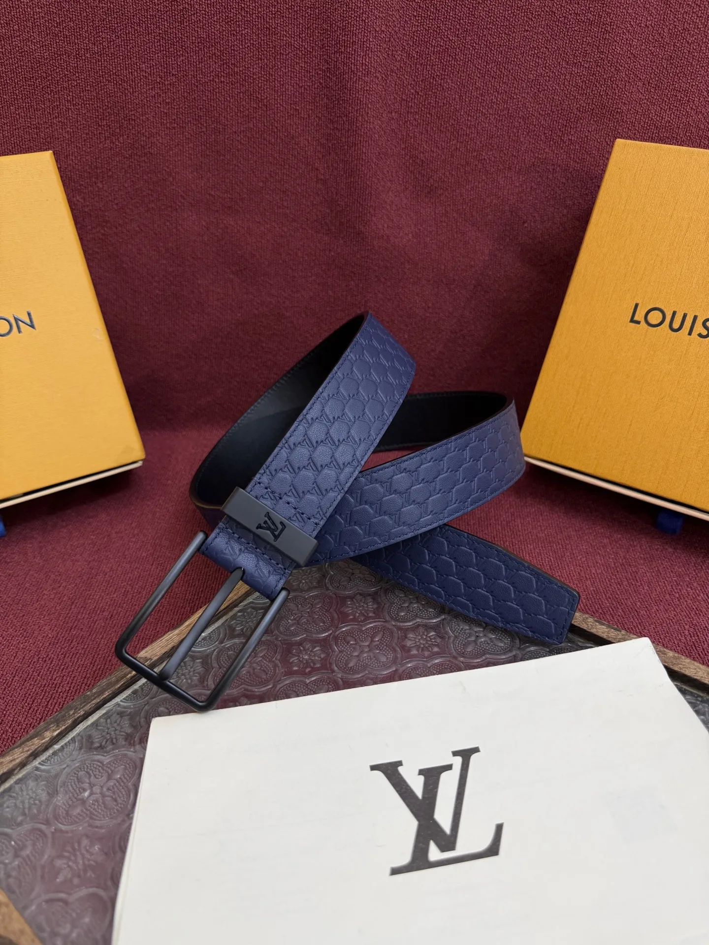 Louis Vuitton 2025 New Men s Leather Belt, 3.5cm Width