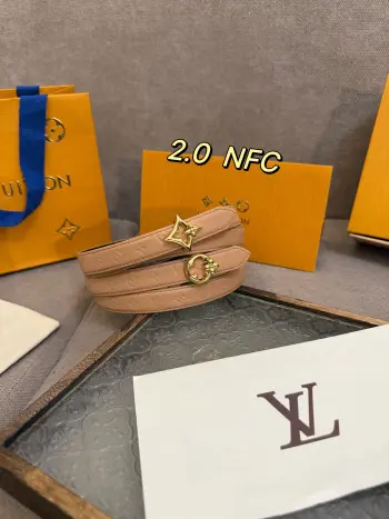 Flowergram 20mm Monogram Empreinte Calf Leather Belt Replica Louis Vuitton Womens Belts