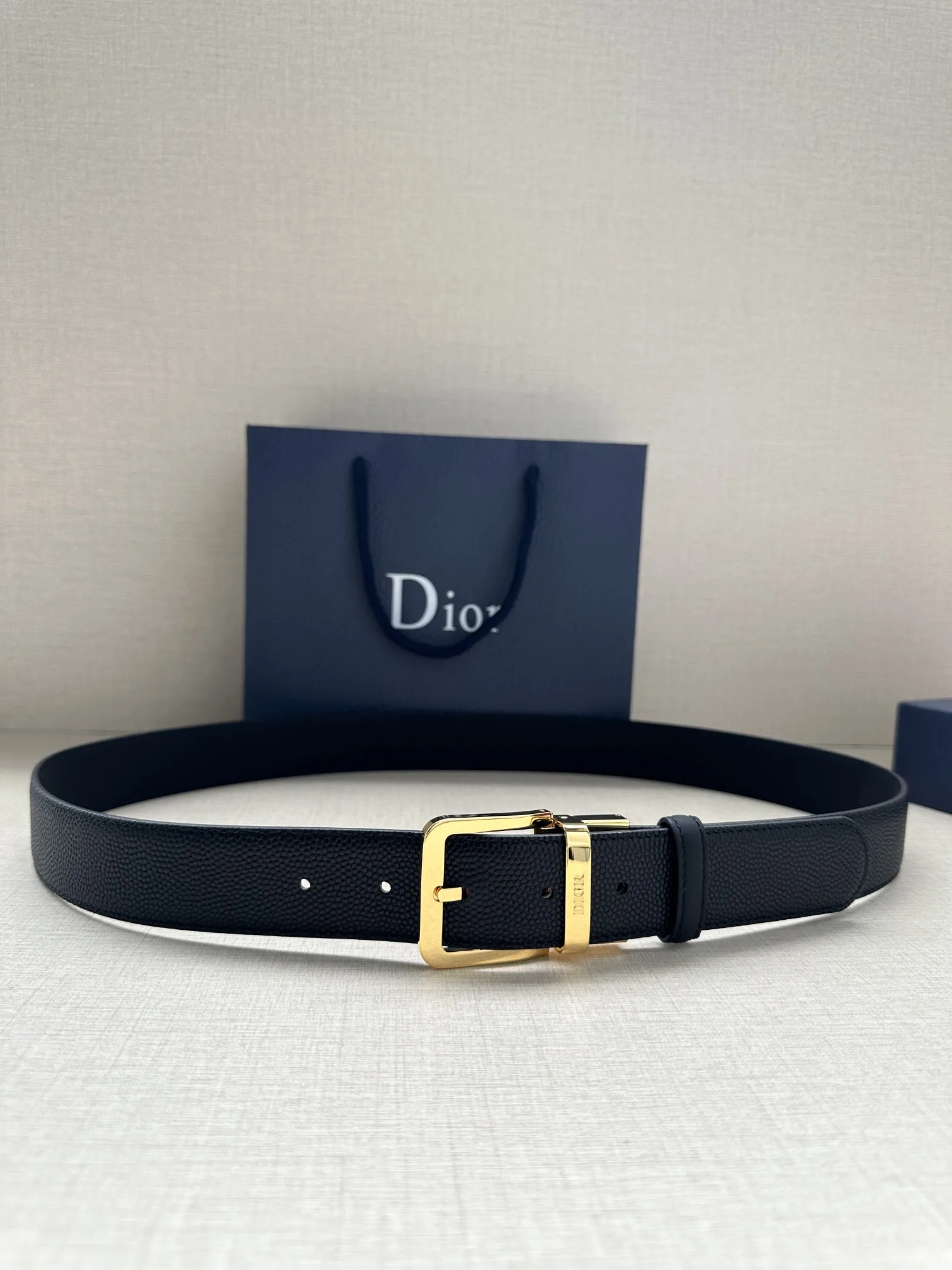 Dior 35MM Reversible Leather Belt