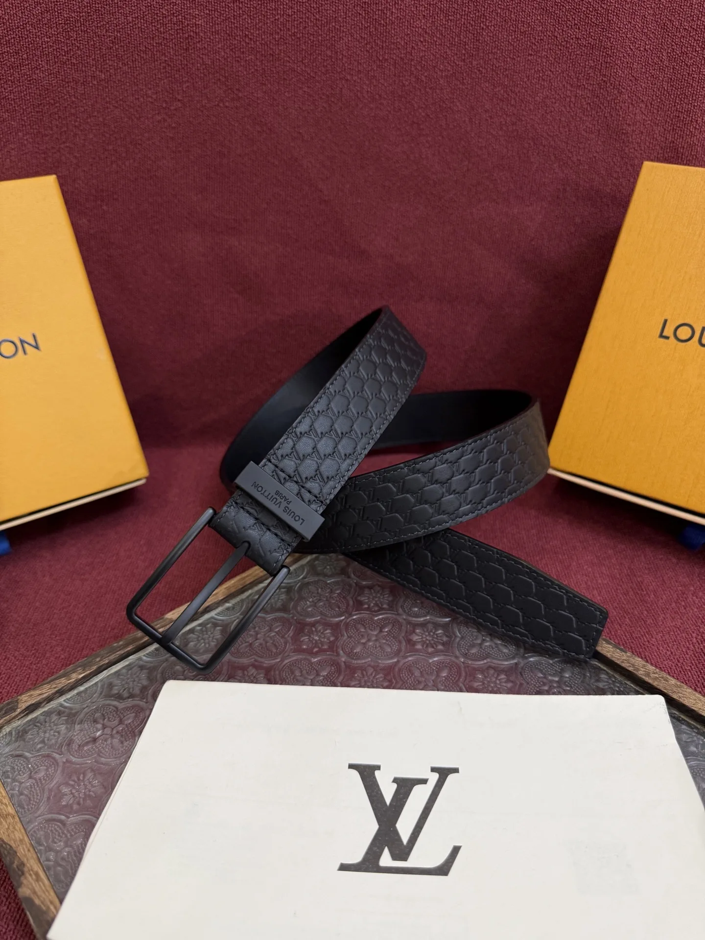 Louis Vuitton 2025 New Men s Leather Belt, 3.5cm Width