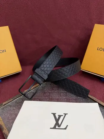 2025 New Men s Leather Belt, 3.5cm Width Replica Louis Vuitton Mens Belts