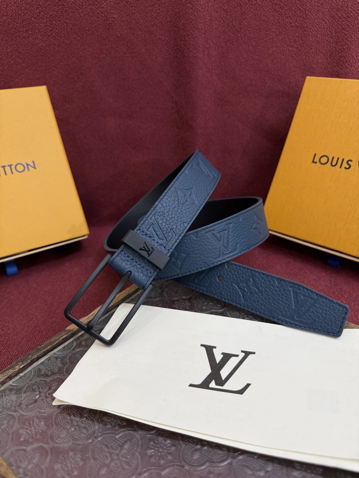 Louis Vuitton 2025 New Men s Leather Belt, 3.5cm Width