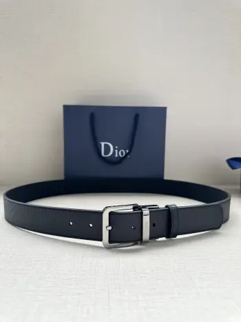 35MM Reversible Leather Belt Replica Dior Mens Belts