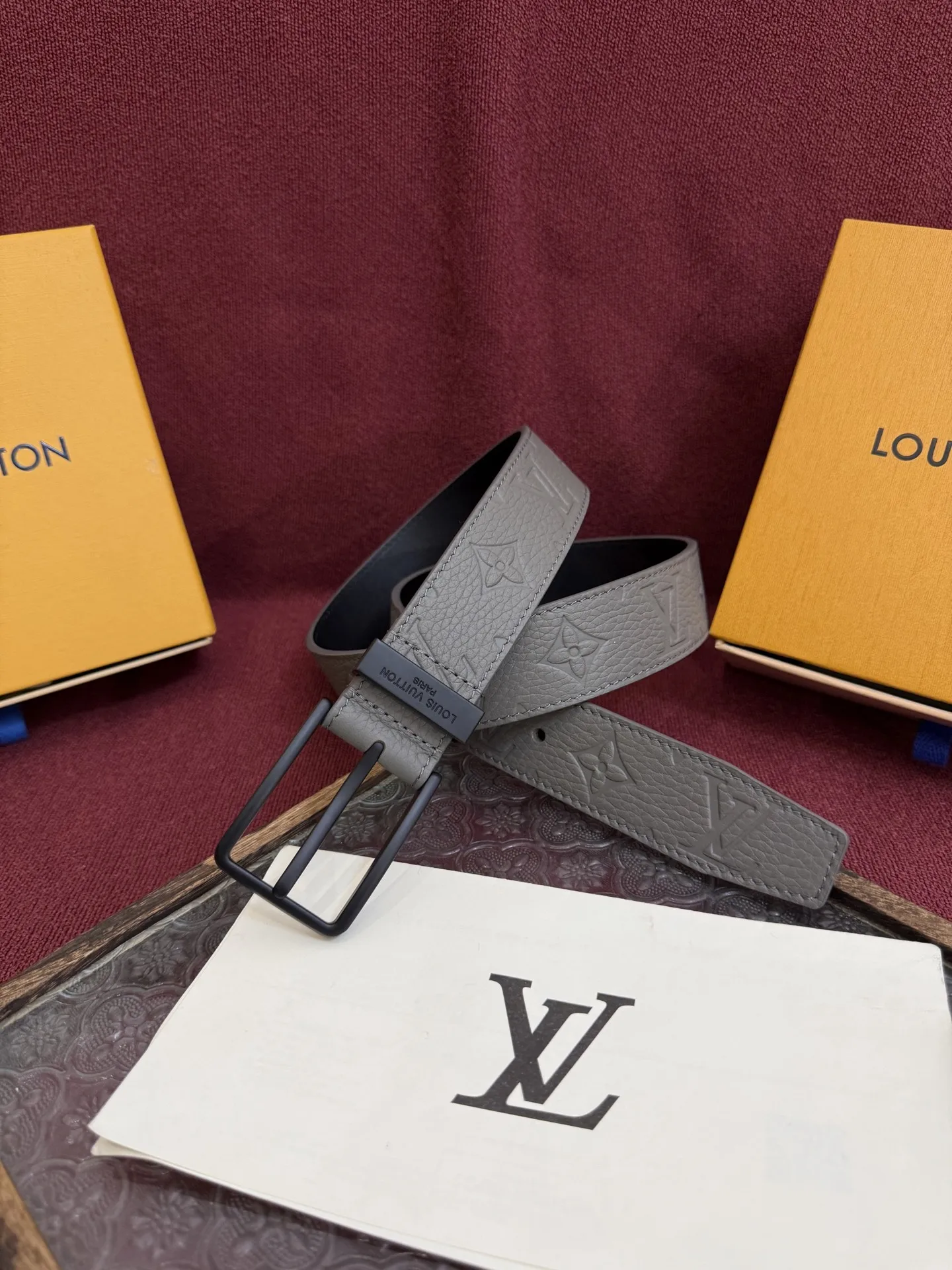 Louis Vuitton 2025 New Men s Leather Belt, 3.5cm Width