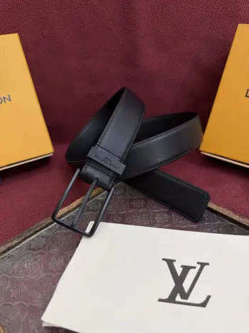 2025 New Men s Leather Belt, 3.5cm Width Replica Louis Vuitton Mens Belts
