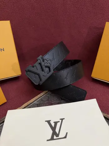 40mm width, double-sided original custom imported fabric men s belt Replica Louis Vuitton Mens Belts