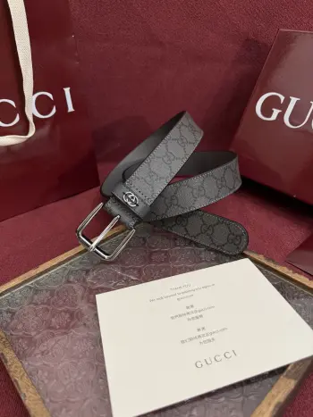 673921 FABY3 1244 Men s Belt, Width 3.5cm Replica Gucci Mens Belts