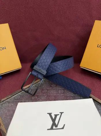 2025 New Men s Leather Belt, 3.5cm Width Replica Louis Vuitton Mens Belts