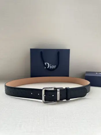 35MM Reversible Leather Belt Replica Dior Mens Belts