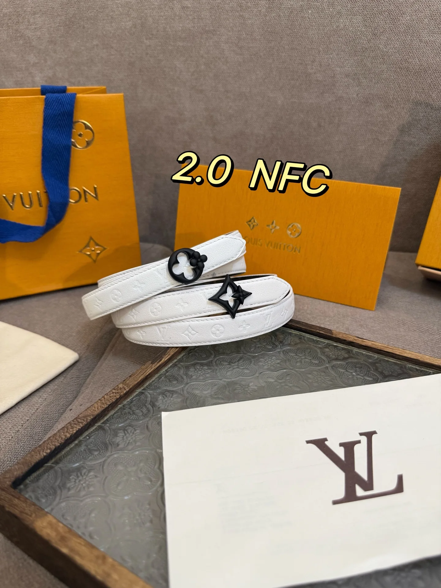 Louis Vuitton Flowergram 20mm Monogram Empreinte Calf Leather Belt
