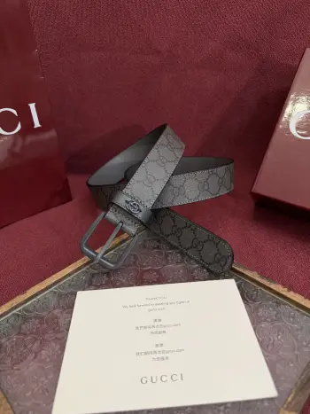 673921 FABY3 1244 Men s Belt, Width 3.5cm Replica Gucci Mens Belts