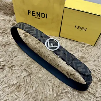3.5CM FF motif men s classic belt Replica Fendi Mens Belts