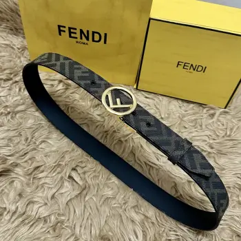 3.5CM FF motif men s classic belt Replica Fendi Mens Belts