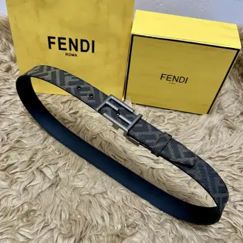 3.5CM FF motif men s classic belt Replica Fendi Mens Belts
