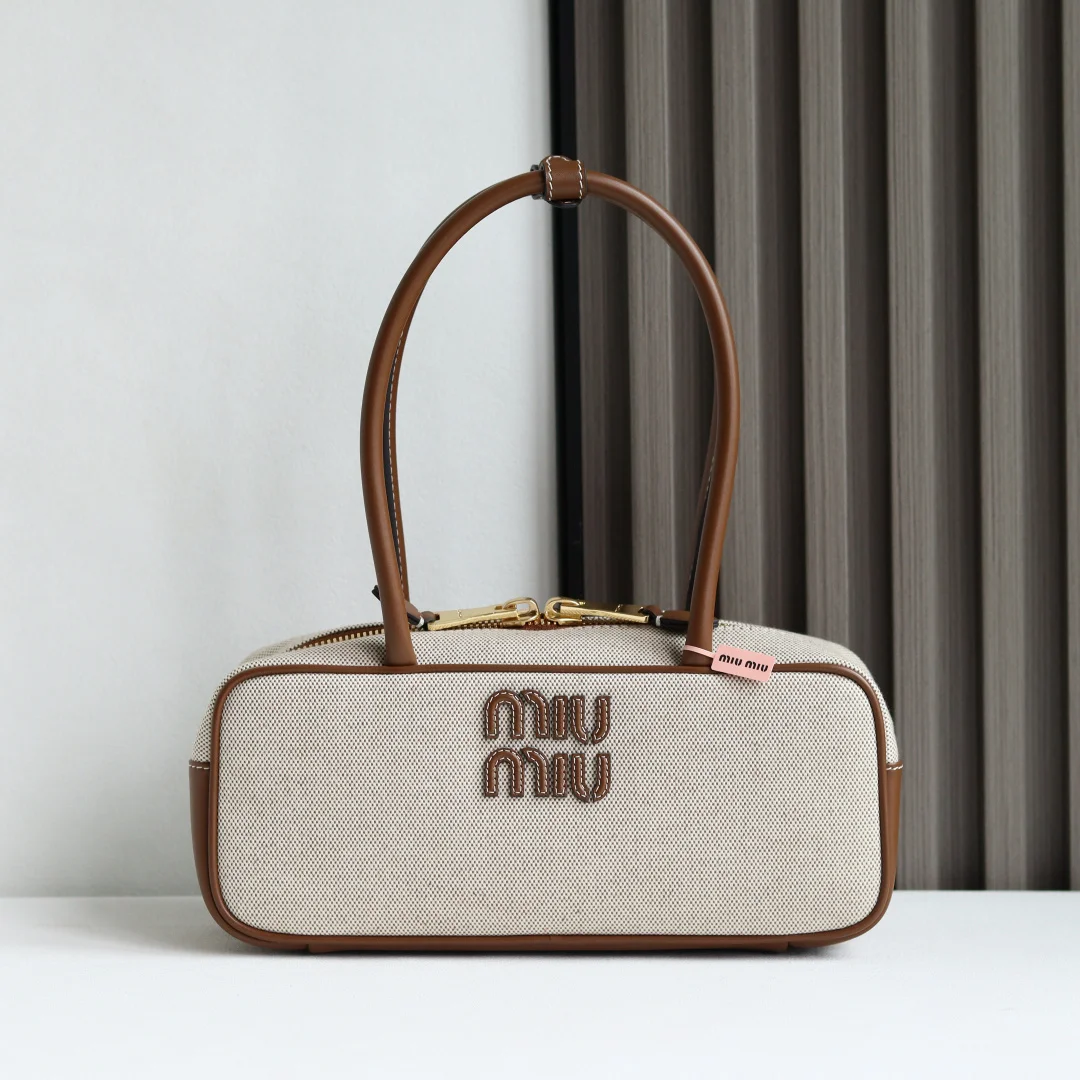 MIU MIU 5BB173 Canvas Bowling Women s Tote Bag