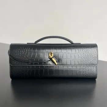 741511 Crocodile-Embossed Clutch Long Wallet Replica Bottega Veneta clutches