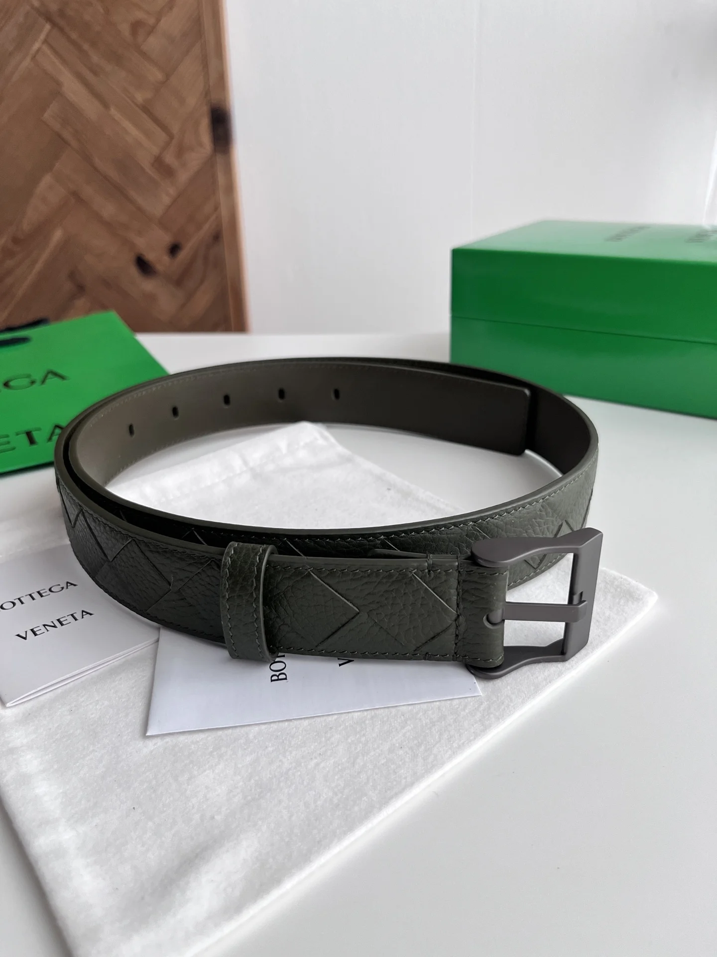 Bottega Veneta 35MM width 2025 intreccio new men s woven belt Bottega Veneta 35MM width 2025 intreccio new men s woven belt