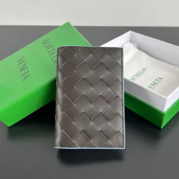 749441 New Leather Passport Holder Replica Bottega Veneta wallets