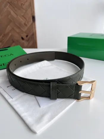 35MM 2025 intreccio new men s woven belt Replica Bottega Veneta Mens Belts