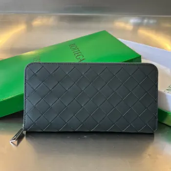 593217 Men s Braided Leather Wallet Replica Bottega Veneta wallets