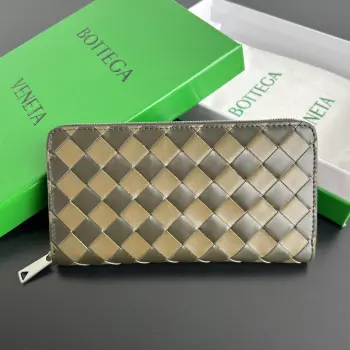 593217 Men s Woven Leather Wallet Replica Bottega Veneta wallets