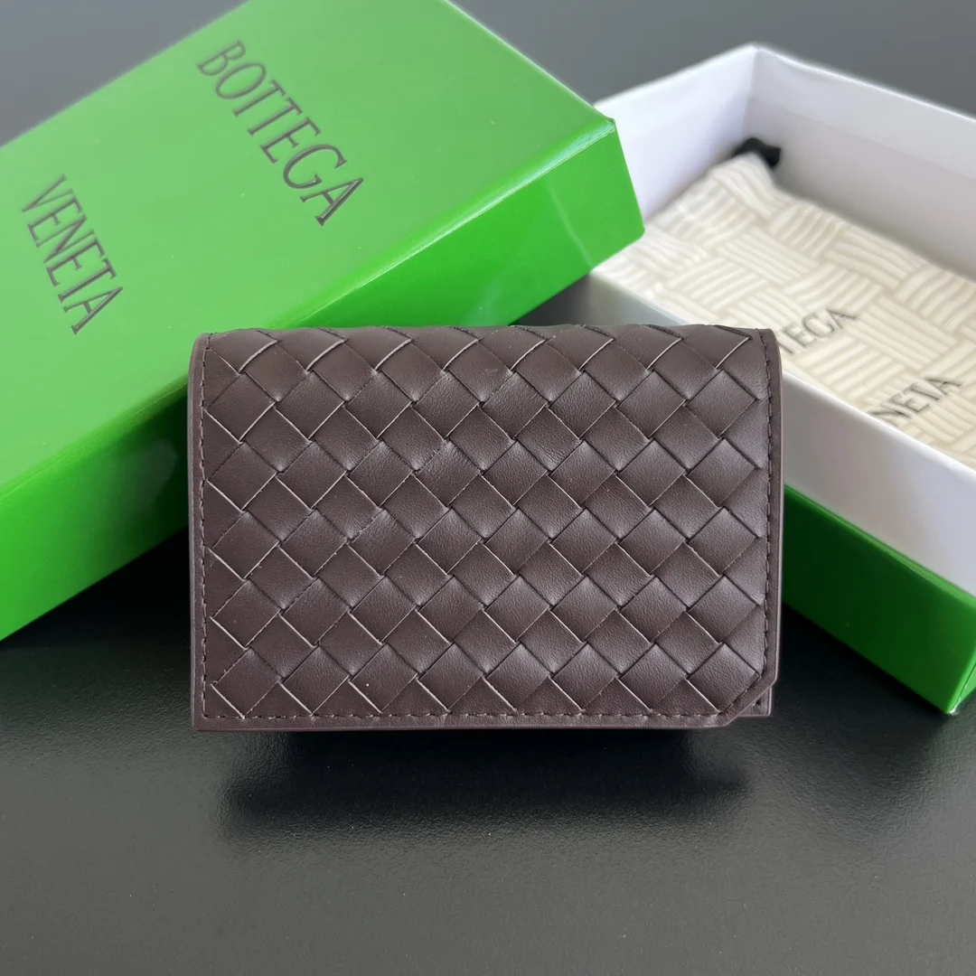 Bottega Veneta 805825 New Fine Woven Card Holder