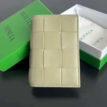 777046 Lambskin Cassette Passport Holder Replica Bottega Veneta wallets