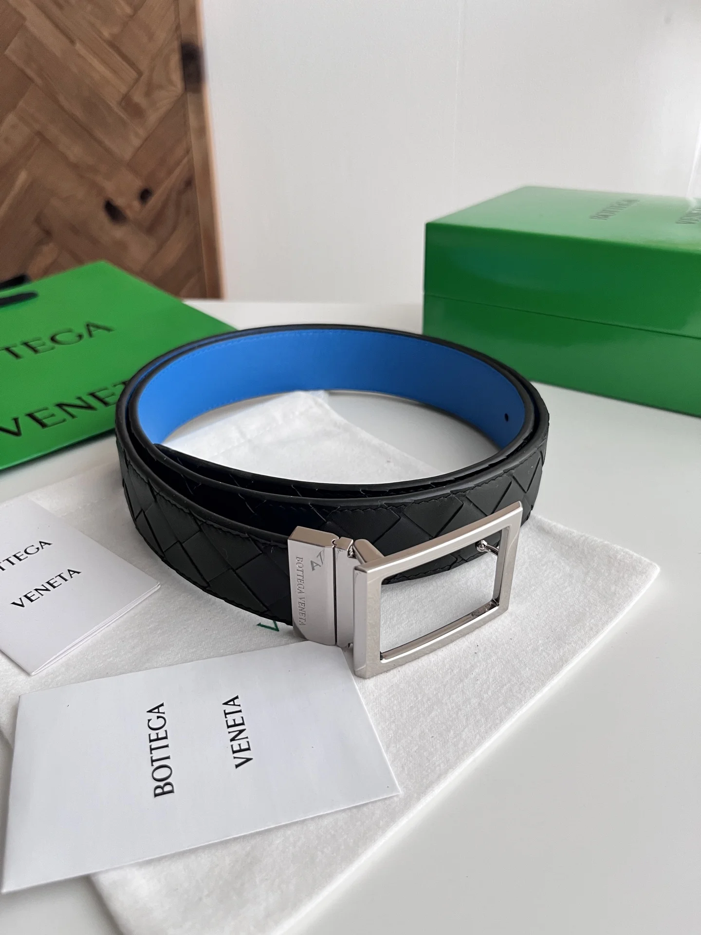 Bottega Veneta 35MM 2025 intreccio new men s woven belt Bottega Veneta 35MM 2025 intreccio new men s woven belt