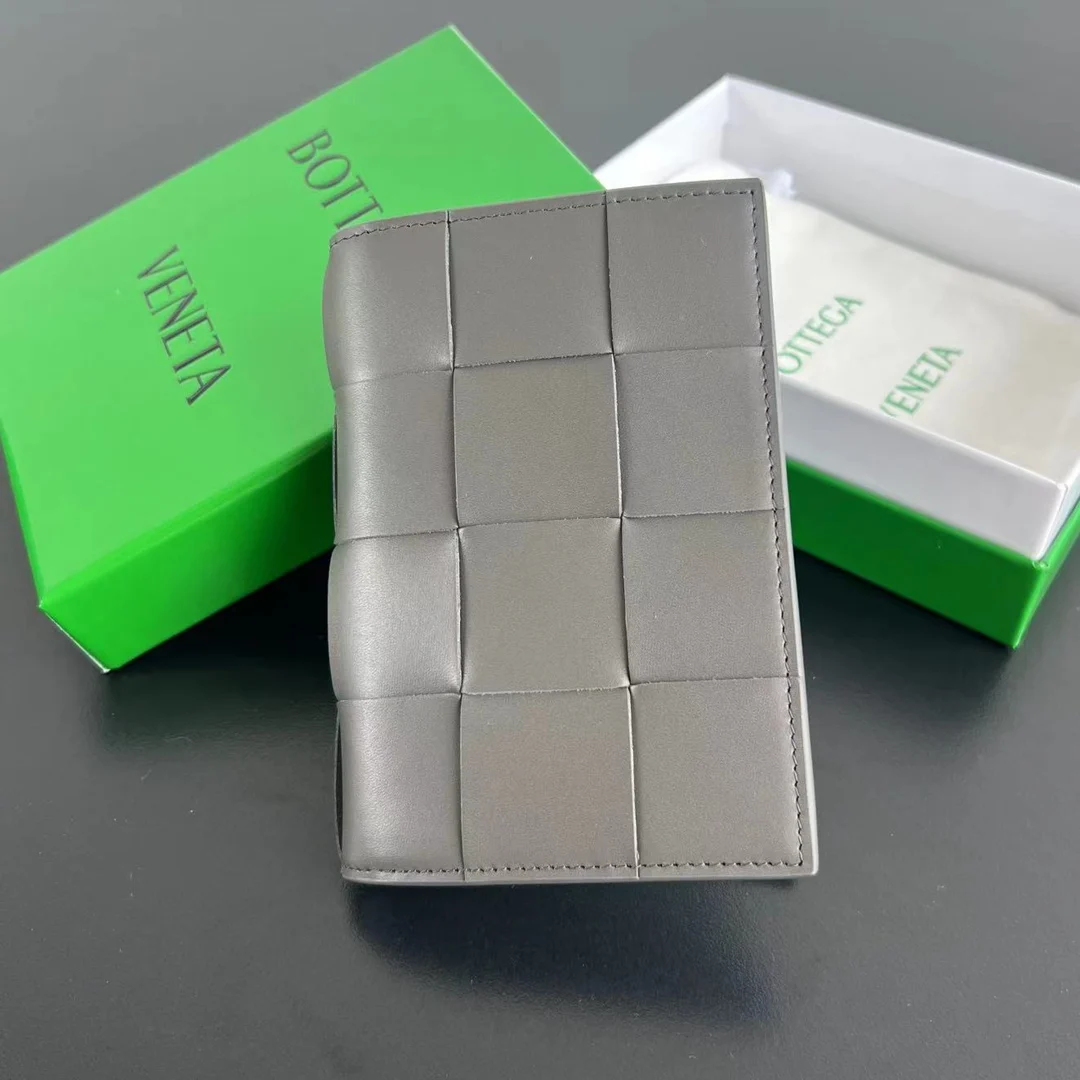 Bottega Veneta 777046 Lambskin Cassette Passport Holder