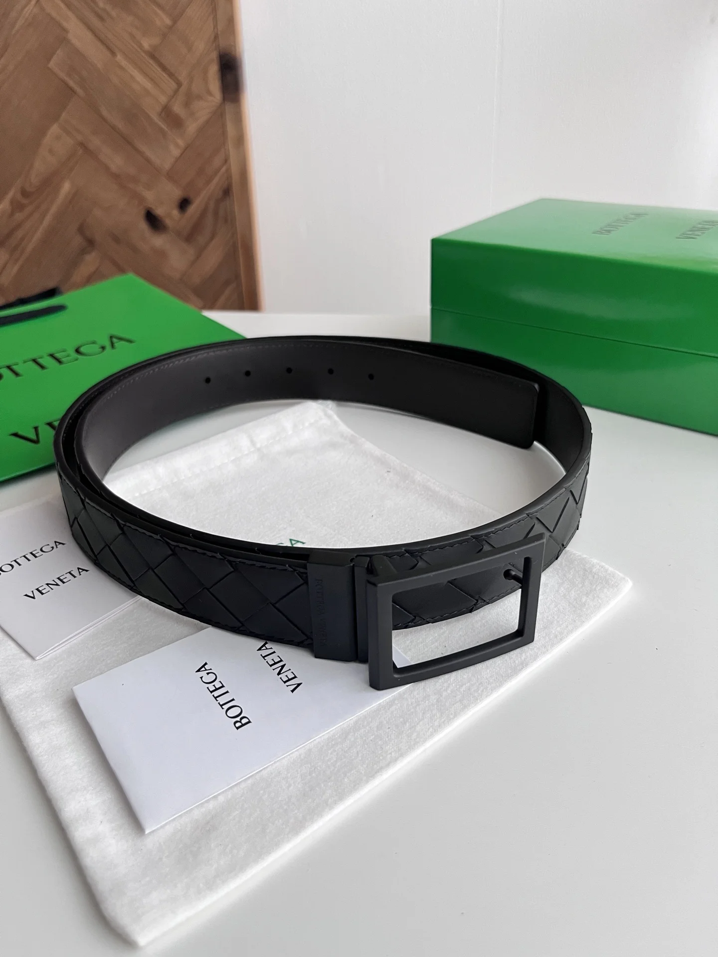 Bottega Veneta 35MM width 2025 intreccio new men s woven belt Bottega Veneta 35MM width 2025 intreccio new men s woven belt