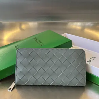 593217 Men s Woven Wallet, Zippered Men s Wallet Replica Bottega Veneta wallets