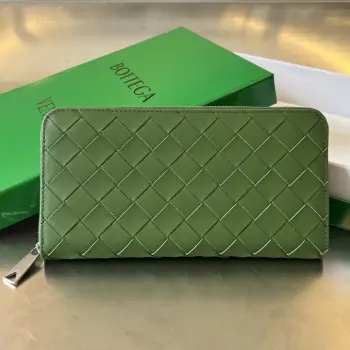 593217 Men s Woven Wallet with Zipper Replica Bottega Veneta wallets