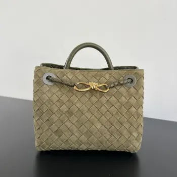 743568 New Suede Andiamo Women s Top Handle Shoulder Bag Replica Bottega Veneta womens bags