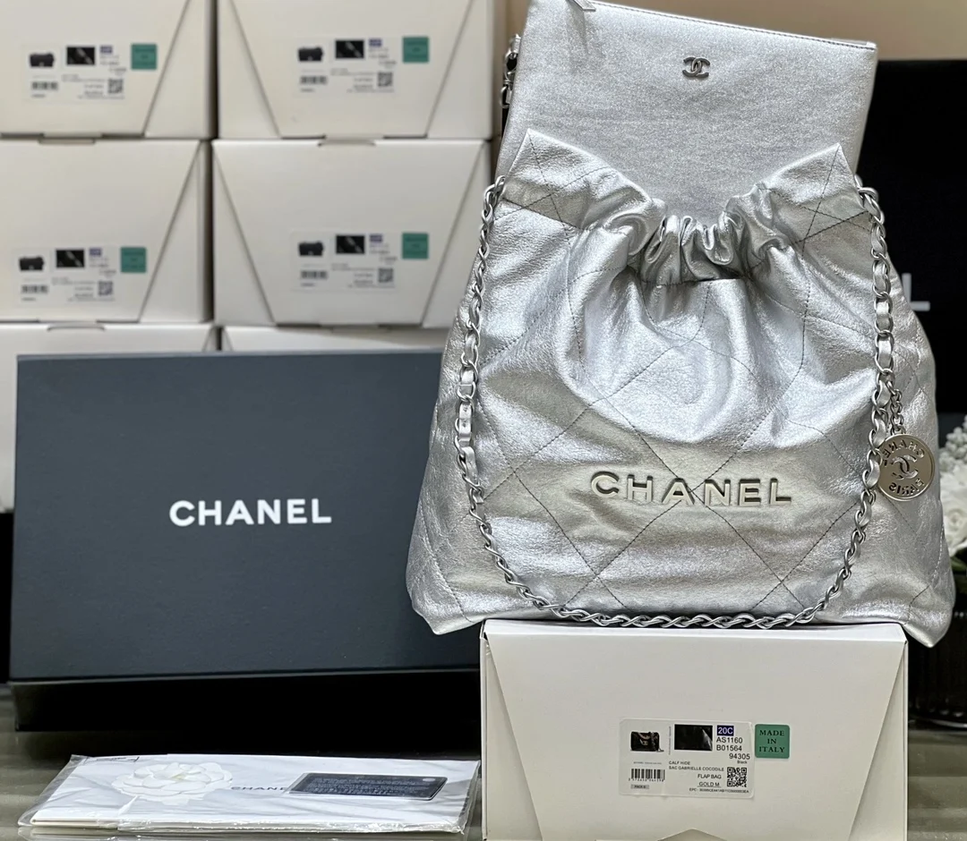 Chanel AS3260 23p 22BAG Small Trash Bag Women s Crossbody Bag