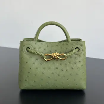 805232 New Ostrich Andiamo Women s Top Handle Shoulder Bag Replica Bottega Veneta womens bags