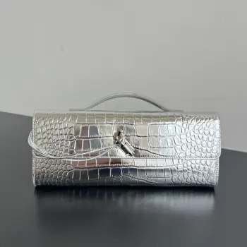 741511 Crocodile-Embossed Clutch Long Wallet Replica Bottega Veneta handbags