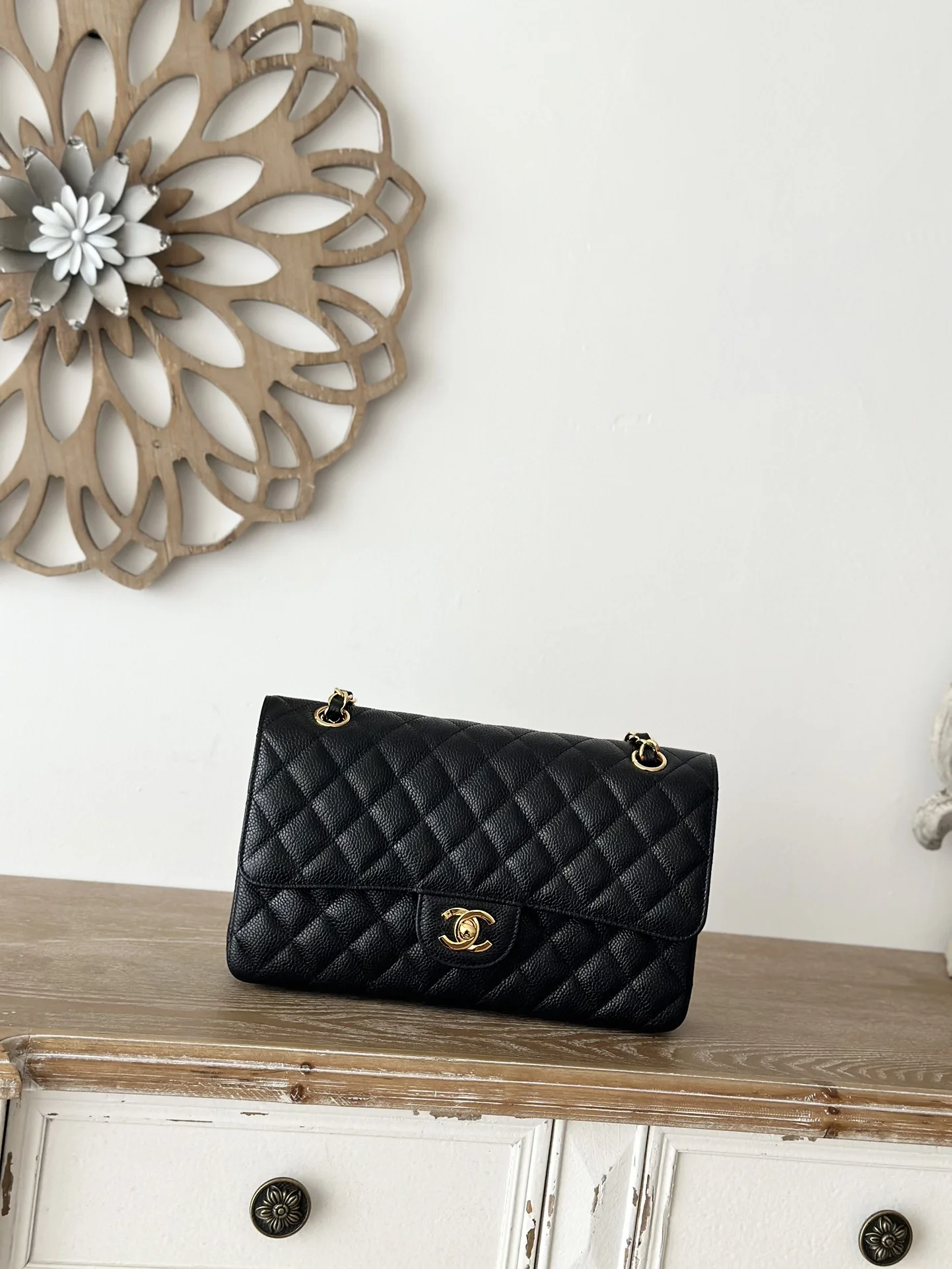 Chanel A2220 Vintage Lambskin CF Crossbody Bag
