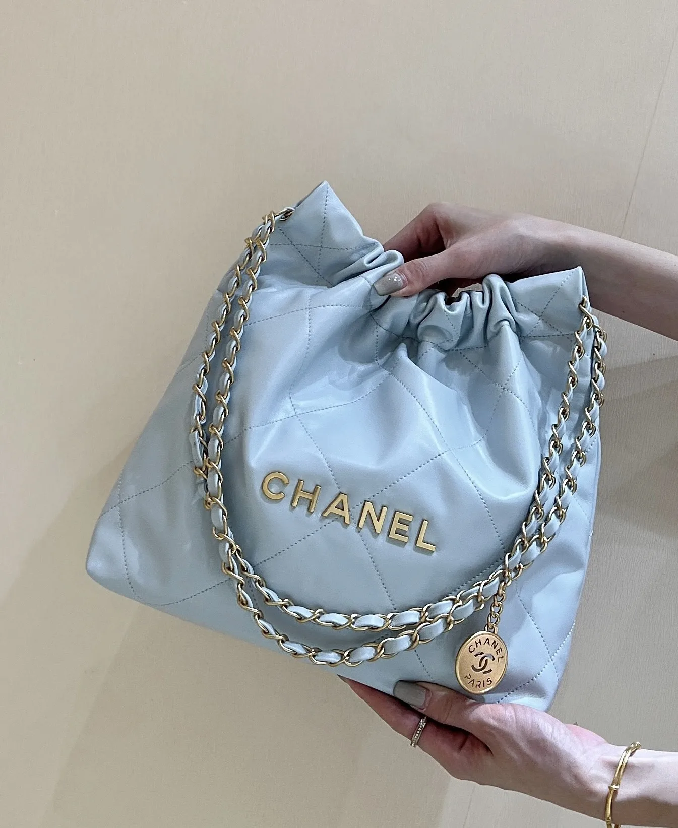 Chanel AS3260 24C Early Spring Resort Collection Small Trash Bag Women s Shoulder and Crossbody Bag