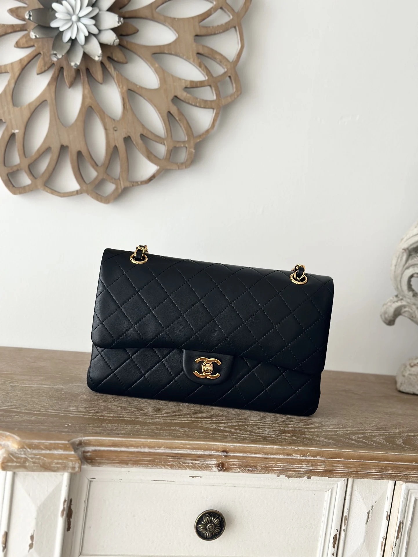 Chanel A2220 Vintage Lambskin CF Crossbody Bag