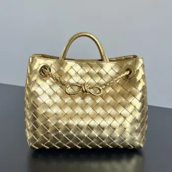 743568 Andiamo Woven Handbag Women s Tote Shoulder Bag Replica Bottega Veneta womens bags
