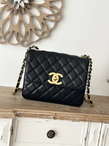 A2218 Vintage Discontinued Gold Buckle Medium CF Women s Crossbody Bag Replica Chanel womens bags