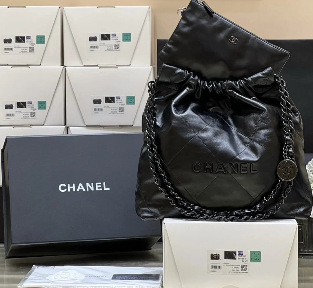 Chanel AS3260 22k 22BAG Small Trash Bag Women s Crossbody Bag