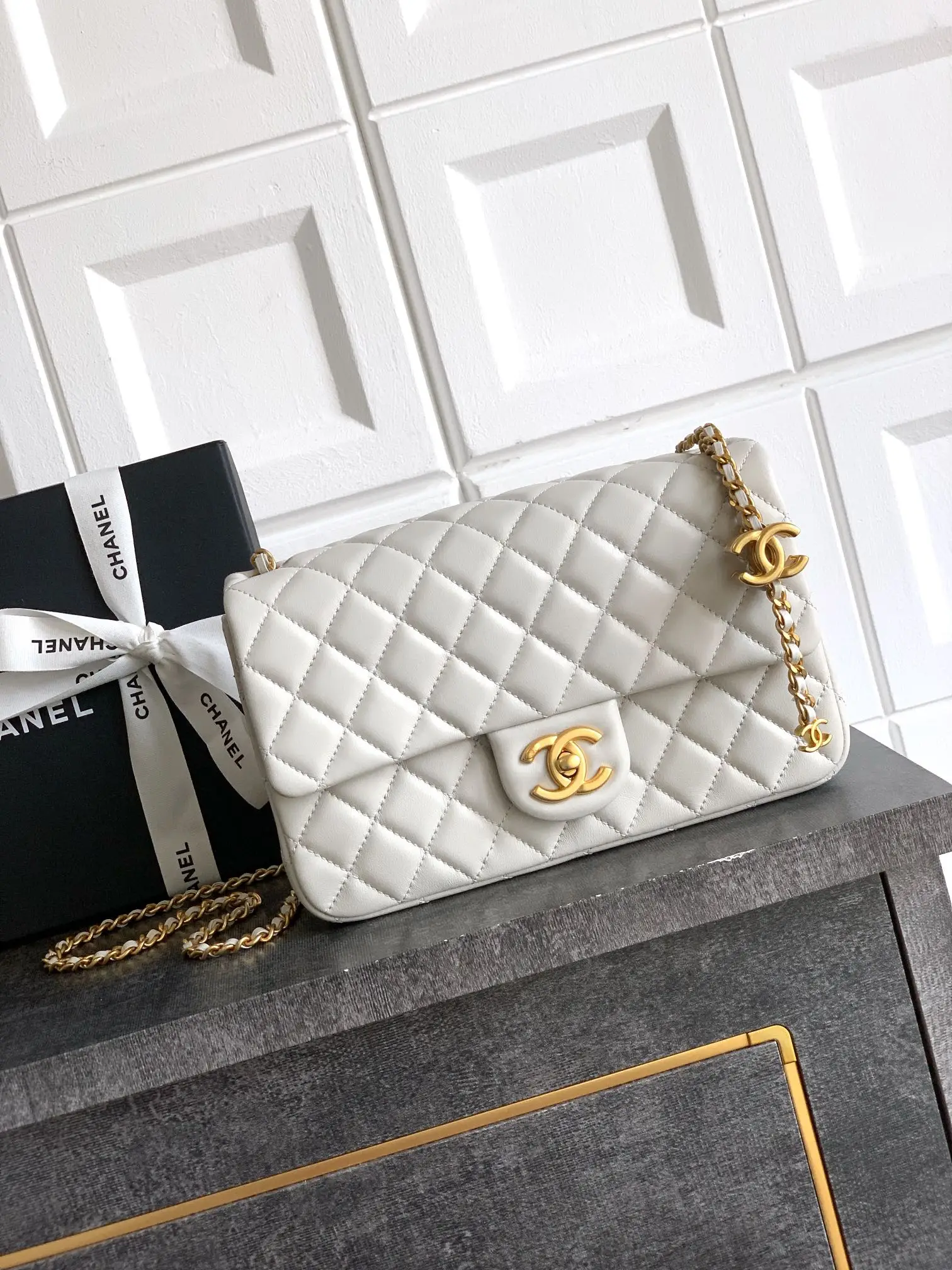 Chanel 25B CF Square Vanity with CC Adjustment Buckle 23cm Women s Crossbody Bag